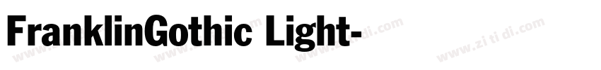 FranklinGothic Light字体转换